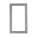 Montage-element voor deurstation Ikall Comelit Frame met aluminium afdekraam voor Powercom/iKall - 2 modulen 3311/2S